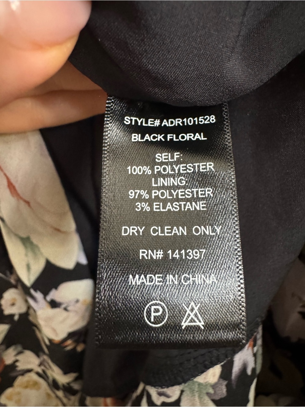 ASTR The Label Emmylou One Shoulder Black and Floral Midi Dress | Size M - Picture 8 of 10